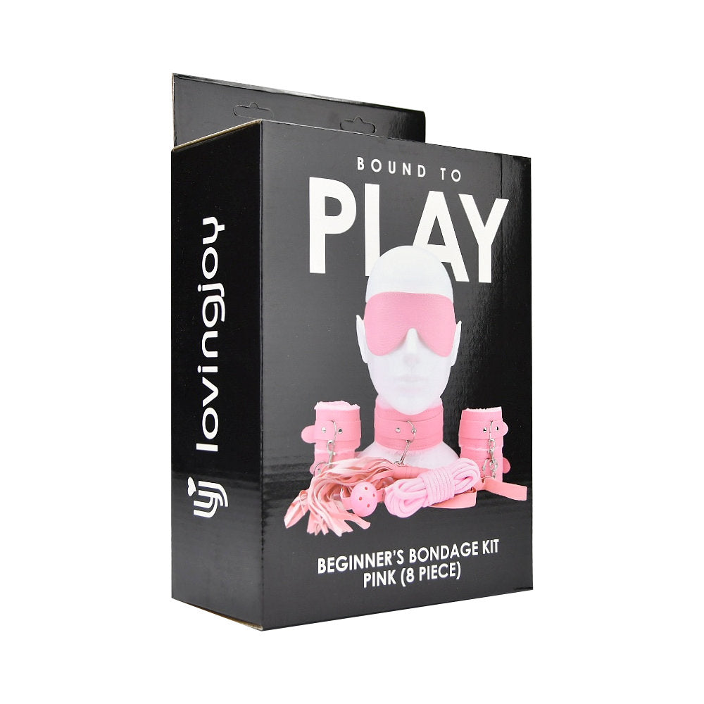 Bound to Play kit bondage rose 8 pièces