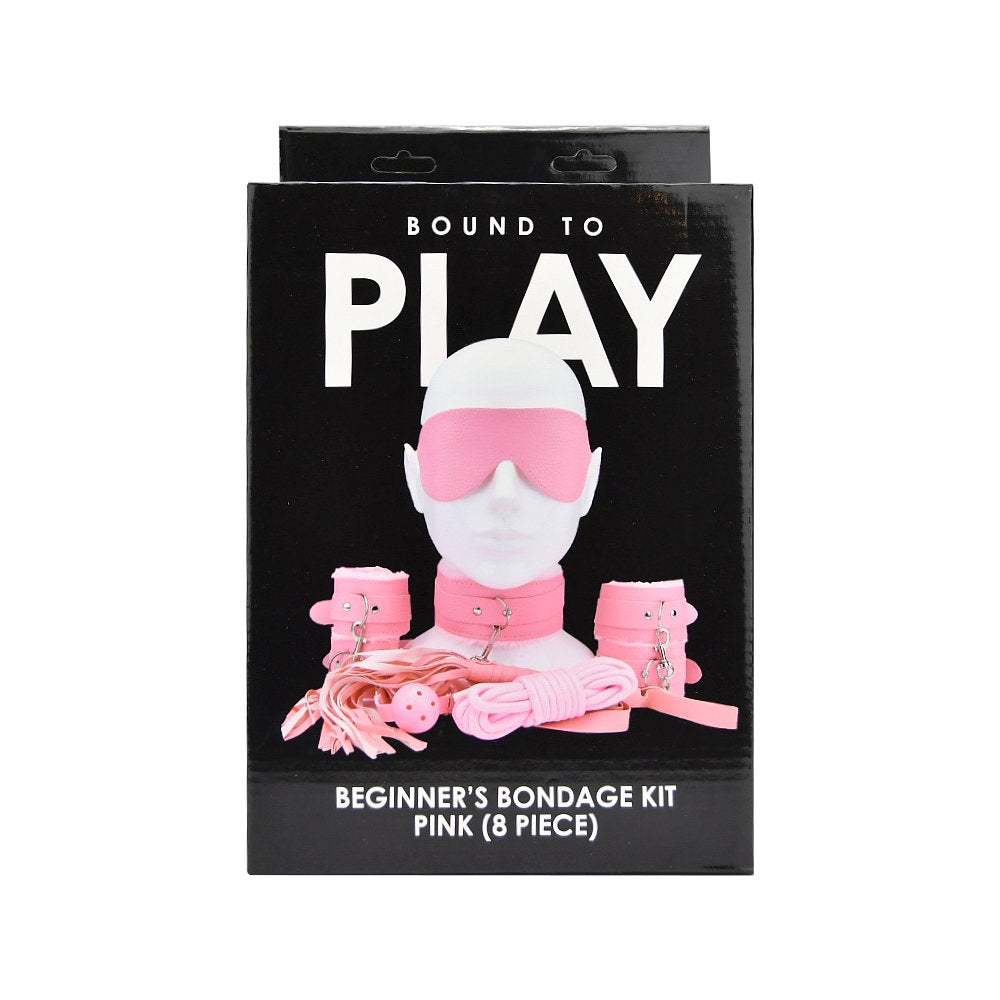 Bound to Play kit bondage rose 8 pièces